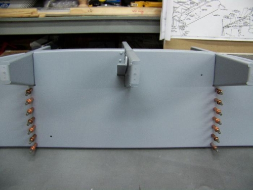 Assembled subpanel with left and right ribs