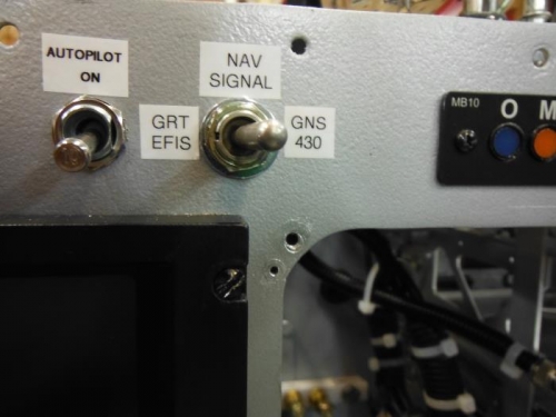 Panel view of both switches