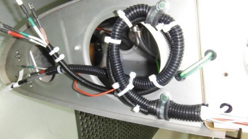Re-wired wing-tip connectors and cable clamps