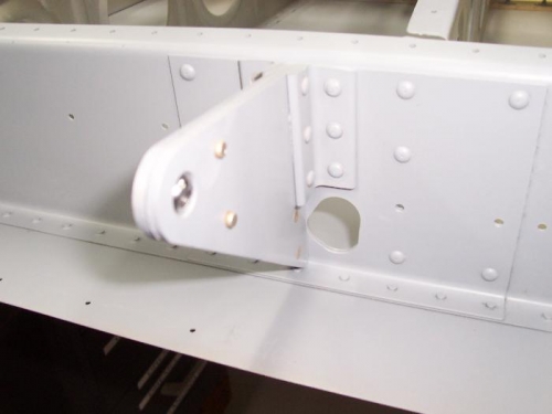 Inboard aileron bracket installed