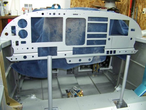 Cutout panel placed in cockpit