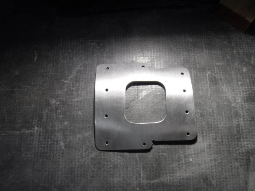 Backer Plate Drilled and Formed