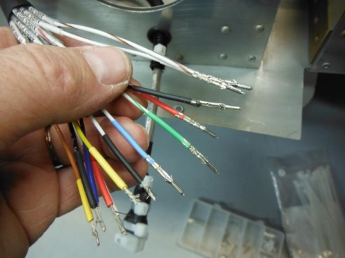 Attaching the Wing Root Molex Connector Pins