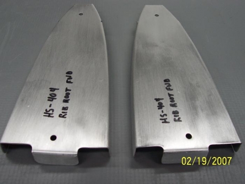 Tabs were cut and rounded to fit between the HS 714 and 710 spar channels