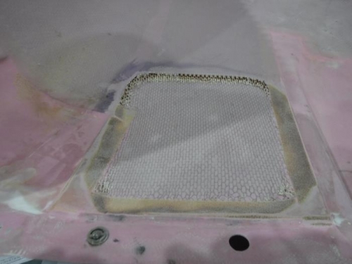 Honeycomb Core Removed