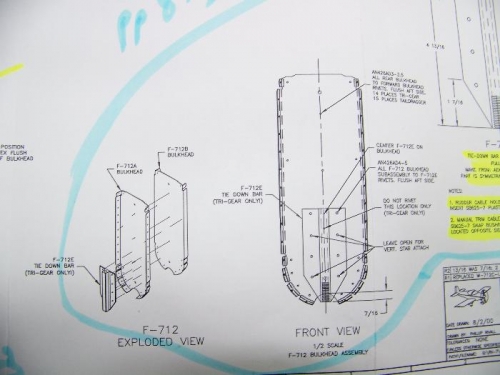 Tail tie down assembly drawing