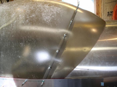 Canopy cleacoed to rear tube