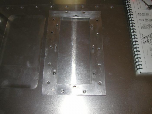 Recessed plate and cover side by side