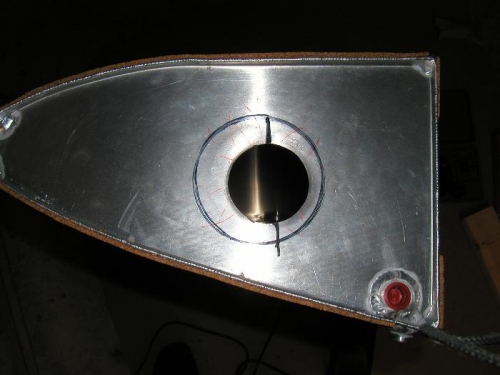 Fuel sender hole, slightly under size by 2mm