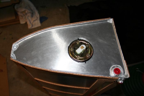 Fuel sender fitted to tank