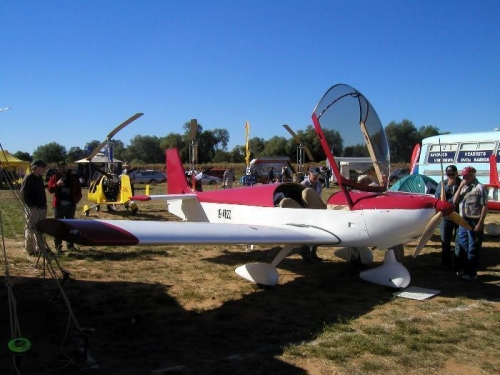 Geoff Moore's Rotax powered XL, first flown Valentines day 2007 made it to the show
