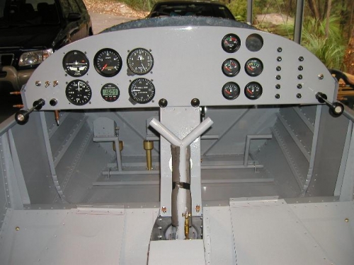Instrument panel with instruments re-installed