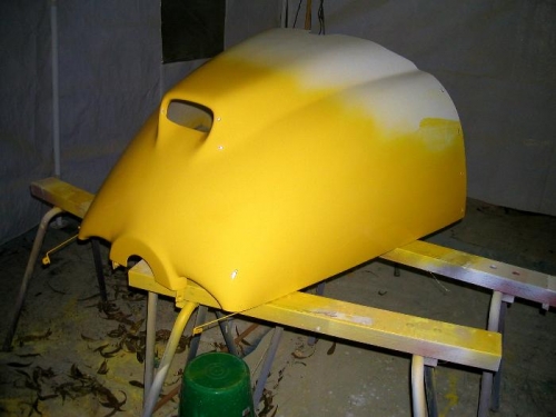 Very bad photo of cowl repainted