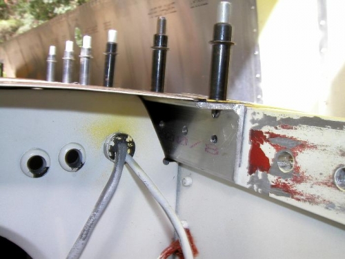 Spar back drilled and counter sunk for top skin dimples
