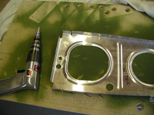 Drilled the hole just below the pitot tube hole for more wires.