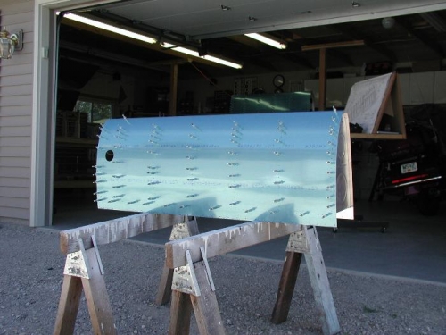 Assembled the left fuel tank... Lots of work needed to finish.