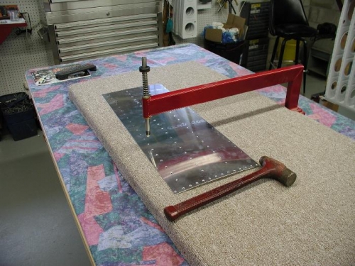 Dimpling wing walk stiffener