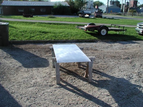 Top outboard skin ready for primer.