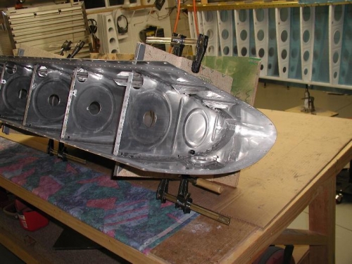 We installed the rib next to the fuel cap tonight.