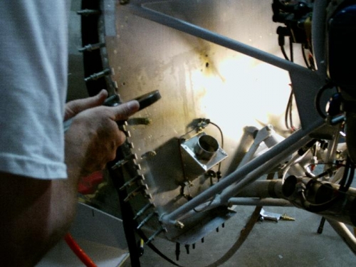 installing cowl hinge at firewall