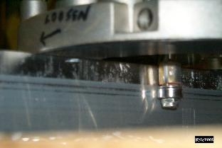 Close-up of Router bit