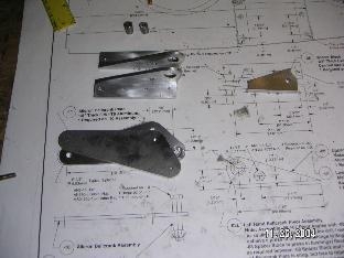 Left Hand Bell Crank Assembly Pieces
