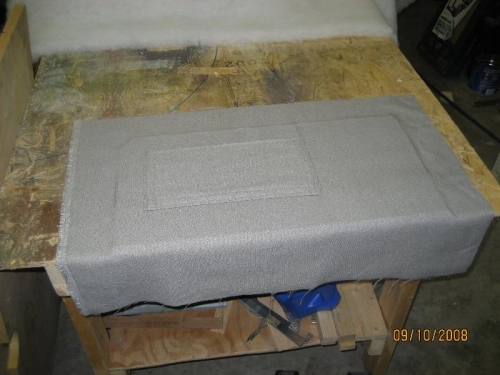 Fabric and Foam glued on