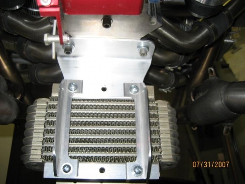 Oil Cooler Mounted, Rear