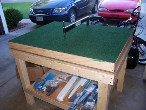 The 3x4 table with C-frame table on it.  This is a really nice setup from Cleaveland Tools.