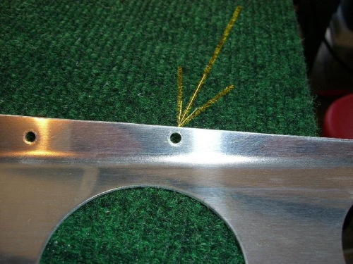 Got a little close to this flap brace hole while trimming.  It doesn't quite meet edge distance...