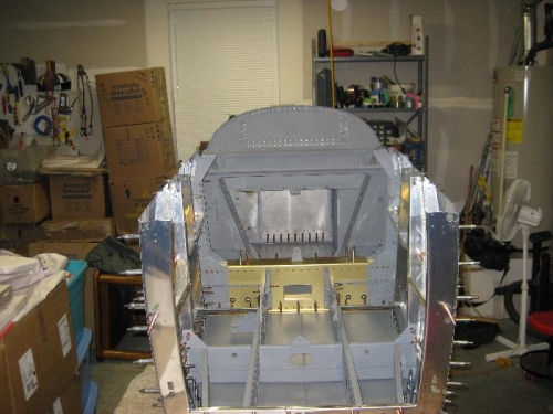 View from the rear...time to assemble the aft fuselage...