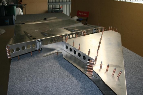 roughly assembled fin