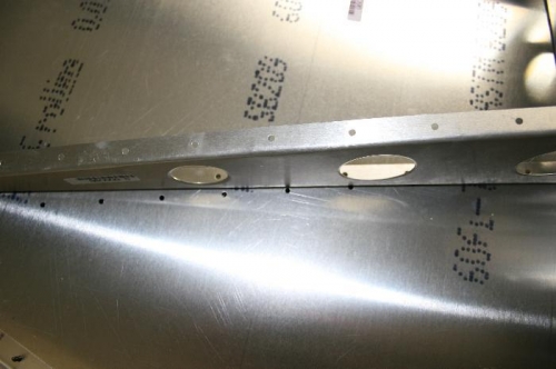 rudder rib and skin hole alignment issues