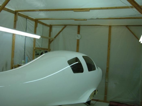 Fuselage all white and unmasked