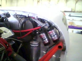 Part of the engine harness