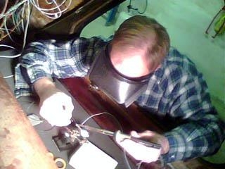 Bill soldering the AP