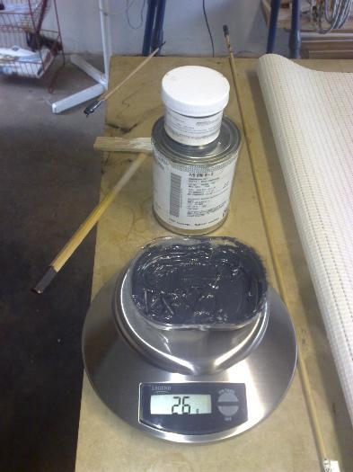 New digital scale.  I mixed about 60 grams in total and this is what I was left with.