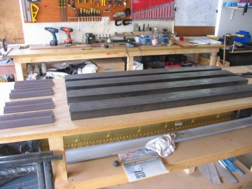 Feet and uprights cut to size