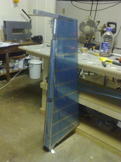 Leading edge and thus most of the rudder completed