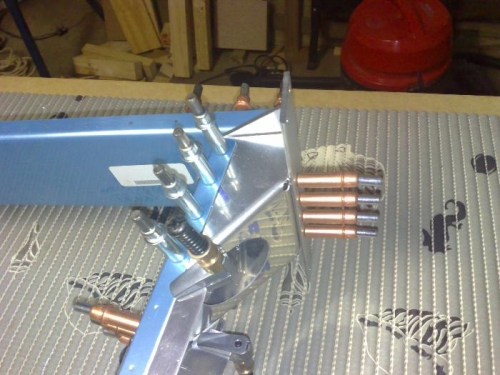 The rudder horn assembly match drilled