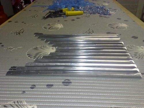 Manufacturing of stiffeners for the left elevator completed
