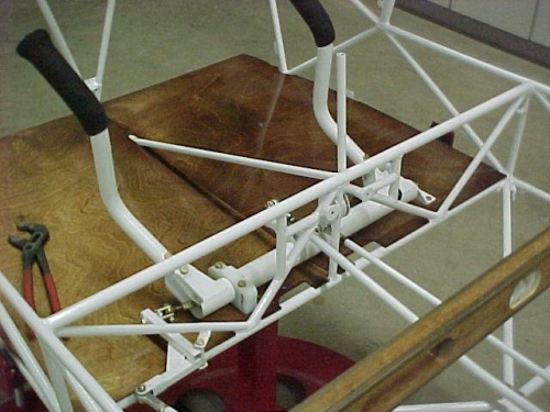 Rear view of stick assembly