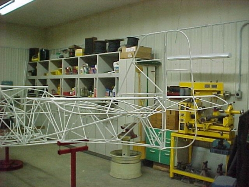 Rear view of empennage