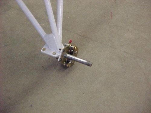 Axle and brake assembly complete