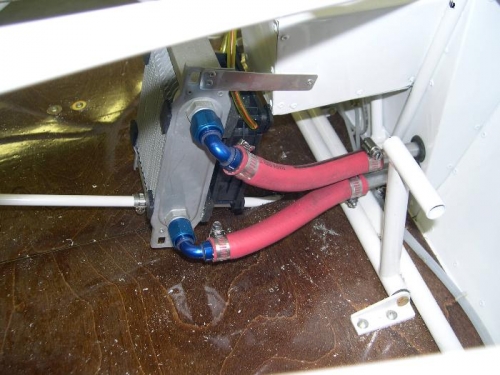 Heater connection cabin side of firewall