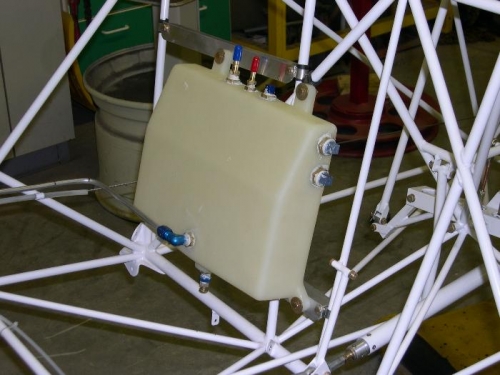 Header tank installled