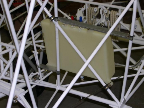 Rear view of header tank