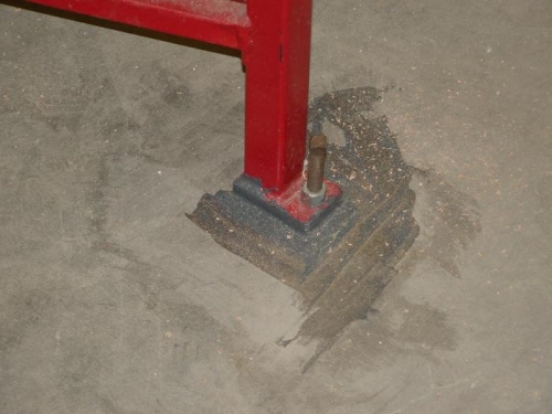 Floor mounting of sawhorses