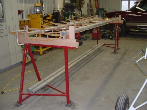 Longer view of wing jig