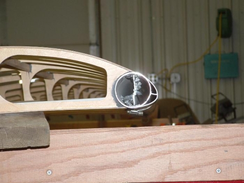 Wider view of leading edge on spar.